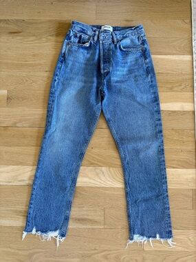 Agolde Riley Crop with Raw Hem